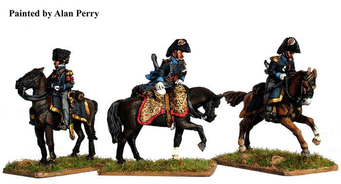 Perry Miniatures Napoleonic French Mounted Aide-De-Camp 28mm scale metal figures set