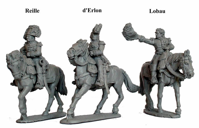 Perry Miniatures Napoleonic French Mounted Corps Commanders 28mm scale metal figures set