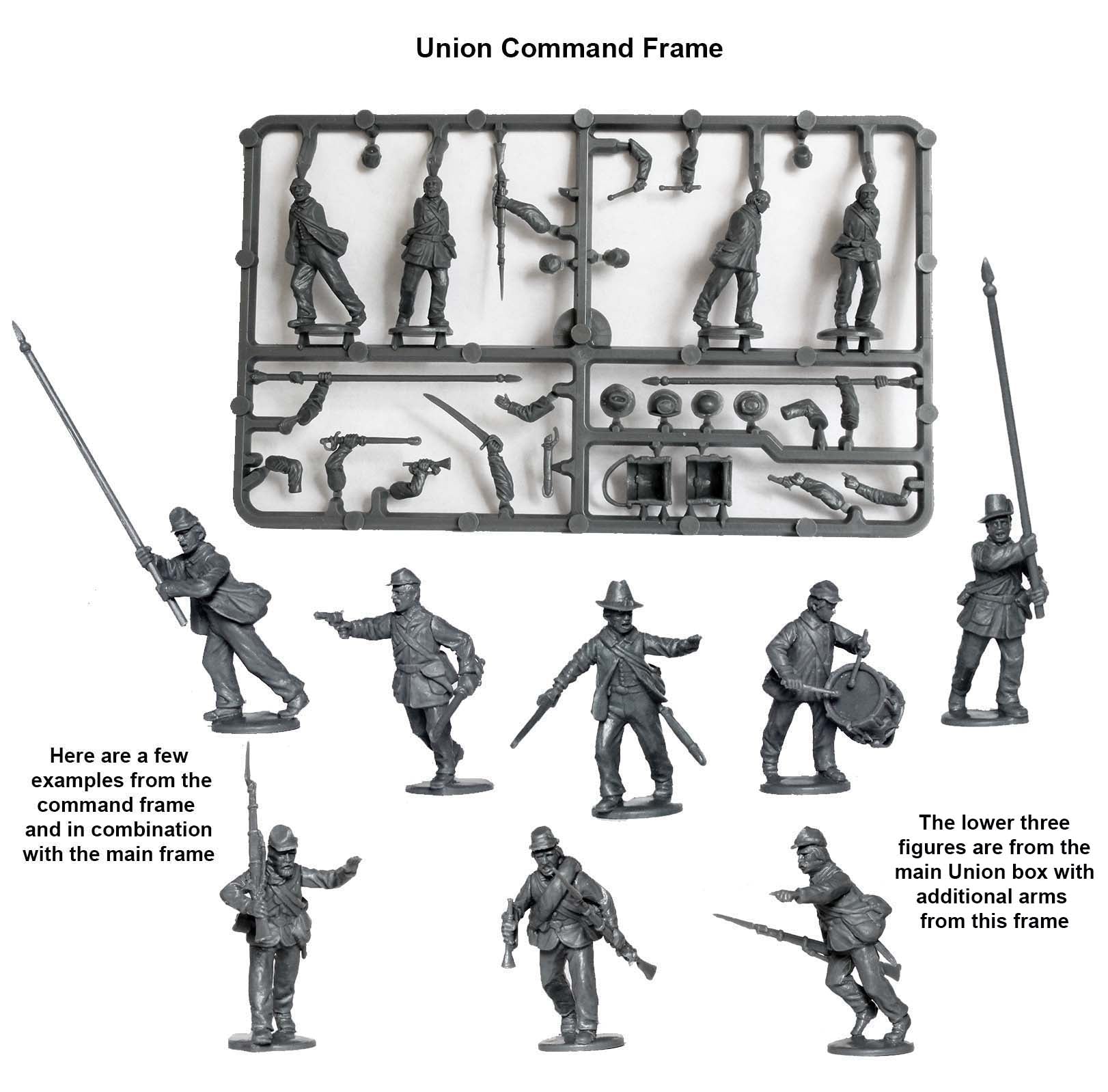 Perry Miniatures Union Infantry in Sack Coats Skirmishing Command Sprue