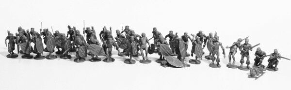 Assembled Perry Miniatures Zulus 28mm Warriors With Spears And Shields