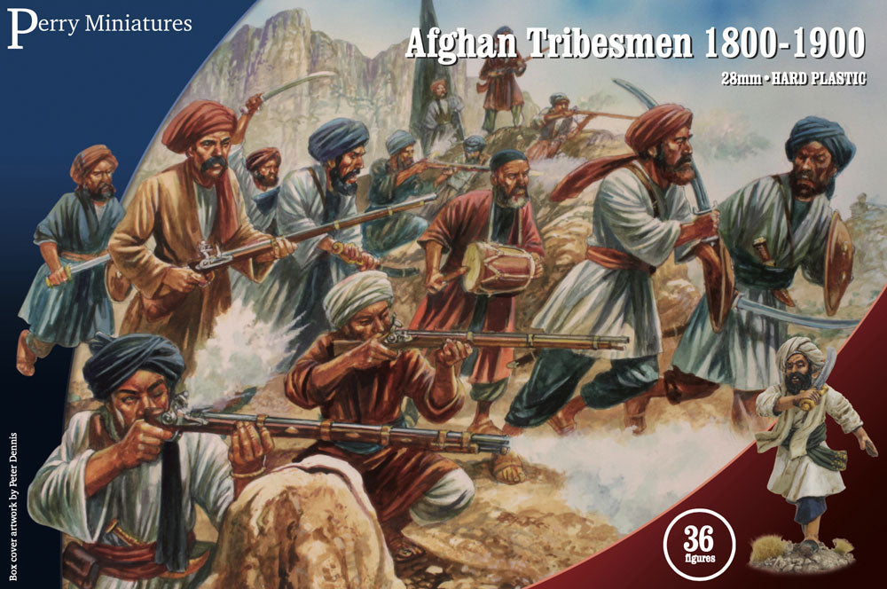 Afghan Tribesmen 1800 - 1900, 28 mm Scale Model Plastic Figures