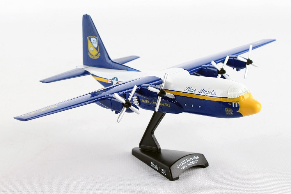 Lockheed Martin C-130 Hercules “Fat Albert” Blue Angeles 1/200 Scale Model