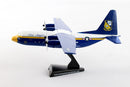 Lockheed Martin C-130 Hercules “Fat Albert” Blue Angeles 1/200 Scale Model By Daron Postage Stamp Left Side View