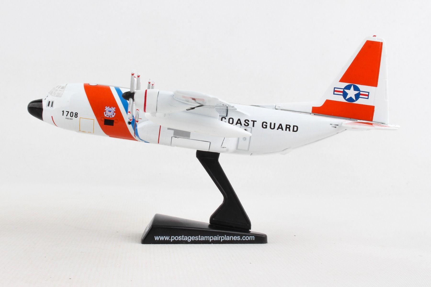 Lockheed Martin C-130 Hercules United States Coast Guard 1/200 Scale Model Left Side View