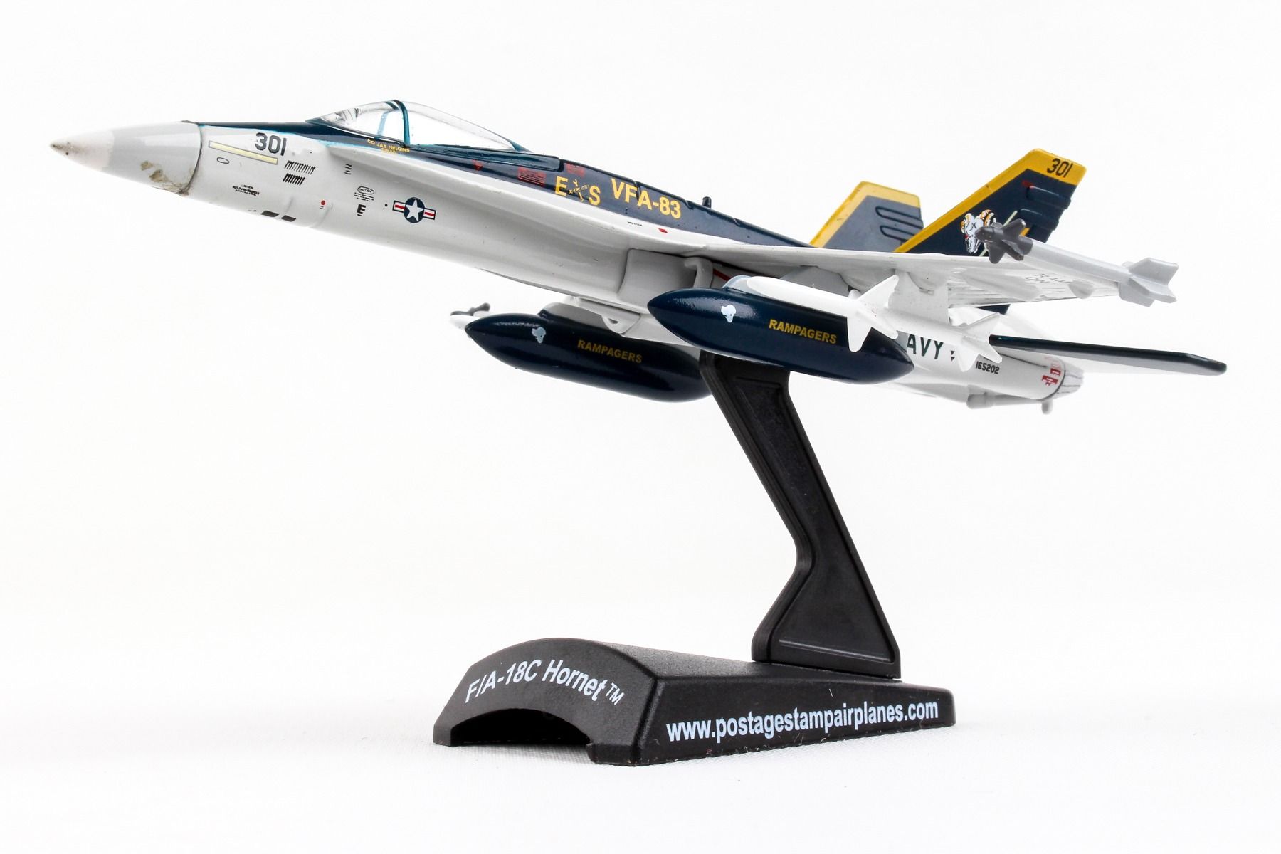 Boeing F/A-18C VFA-83 Rampagers 1/150 Scale Display Model Side View From Below