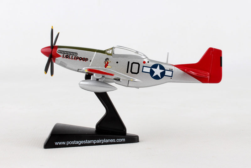 North American P-51D Mustang Tuskegee Airmen, 1/100 Scale Model Left Side View