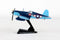 Vought F4U Corsair #86 VMF-214 “Black Sheep” 1/100 Scale Model By Daron Postage Stamp Left Side View
