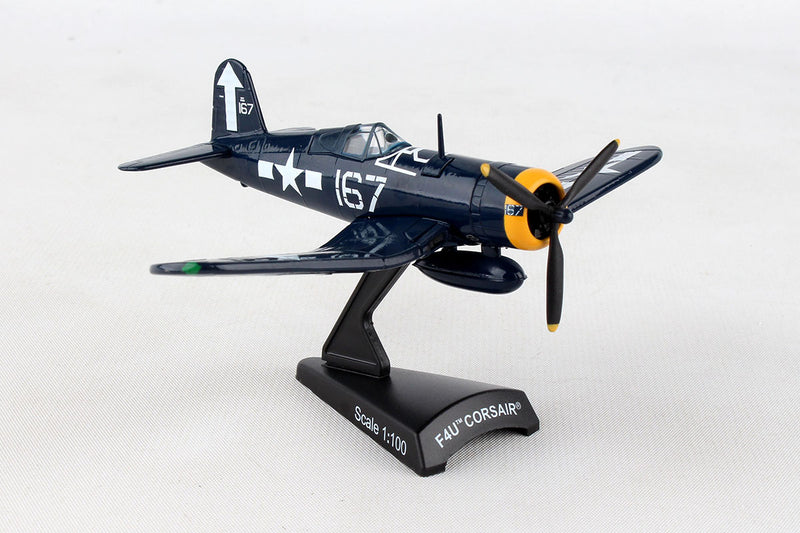 Vought F4U Corsair 1/100 Scale Model By Daron Postage Stamp Right Front View
