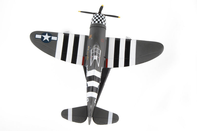 Republic P-47 Thunderbolt "SNAFU" 1944, 1/100  Scale Model By Daron Postage Stamp Top View