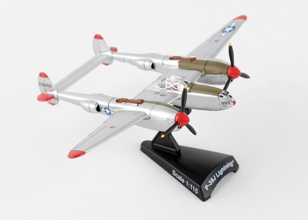 Lockheed P-38J Lightning “Marge”  1/115  Scale Model By Daron Postage Stamp