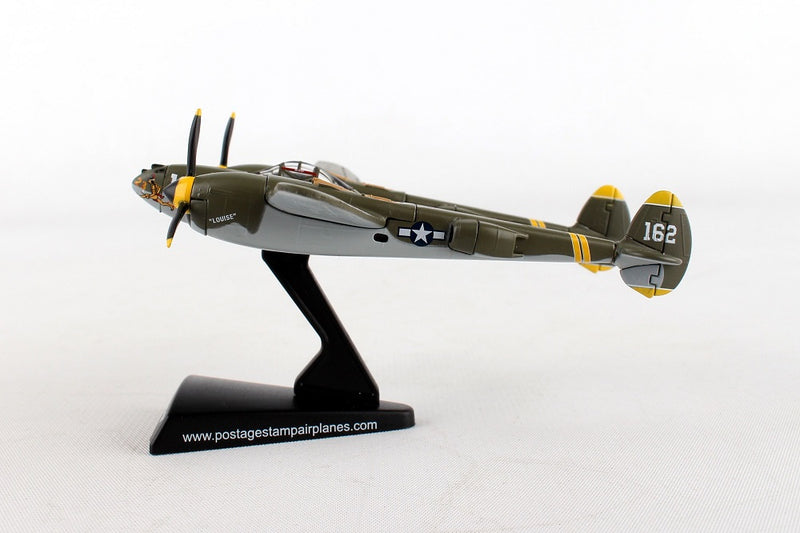 Lockheed P-38J Lightning “23 Skido” 1/115  Scale Model By Daron Postage Stamp Left Side View