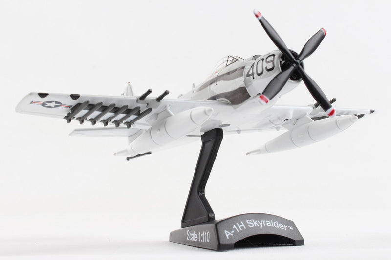 Douglas A-1 Skyraider U.S. Navy “Papoose Flight” 1/110  Scale Model Right Front View