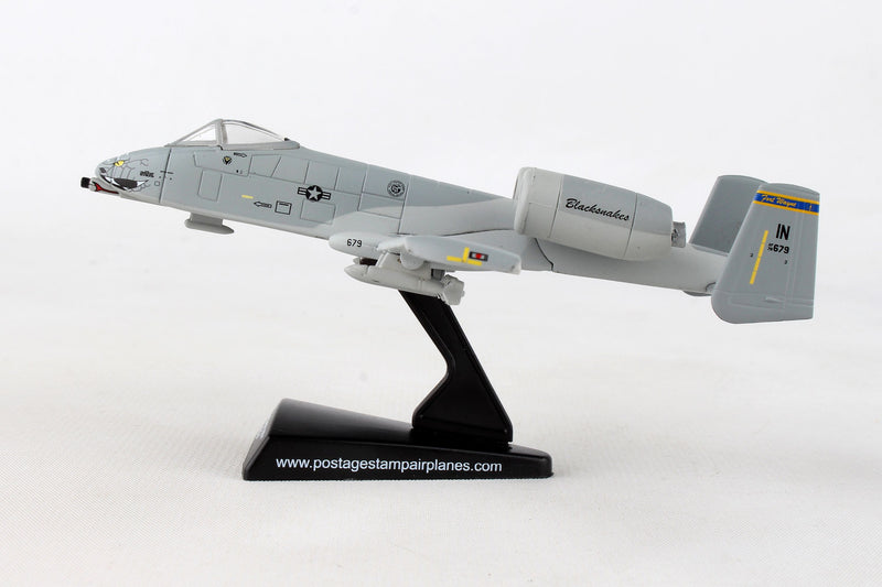 Fairchild Republic A-10 Thunderbolt II (Warthog) 163rd FS “Blacksnakes” 1:140 Scale Diecast Model By Daron Left Side View