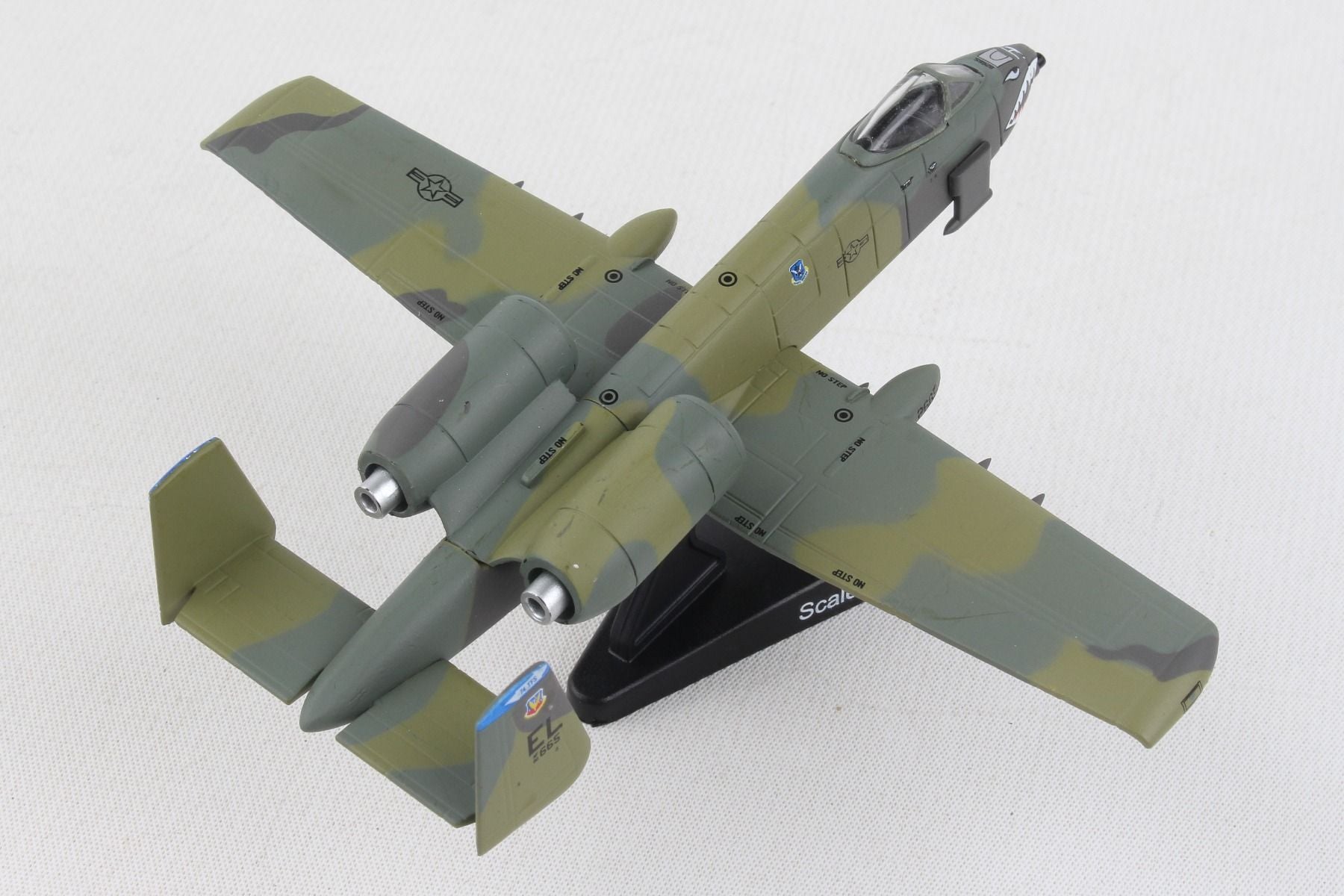 Fairchild Republic A-10A Thunderbolt II (Warthog) 74th FS “Flying Tigers” 1990, 1:140 Scale Diecast Model Right Rear View