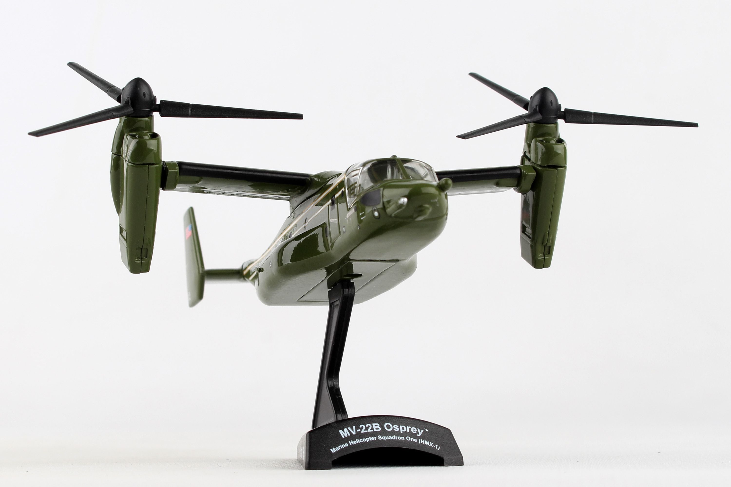 Bell Boeing MV-22B Osprey HMX-1, 1:150 Scale Diecast Model Under Front View