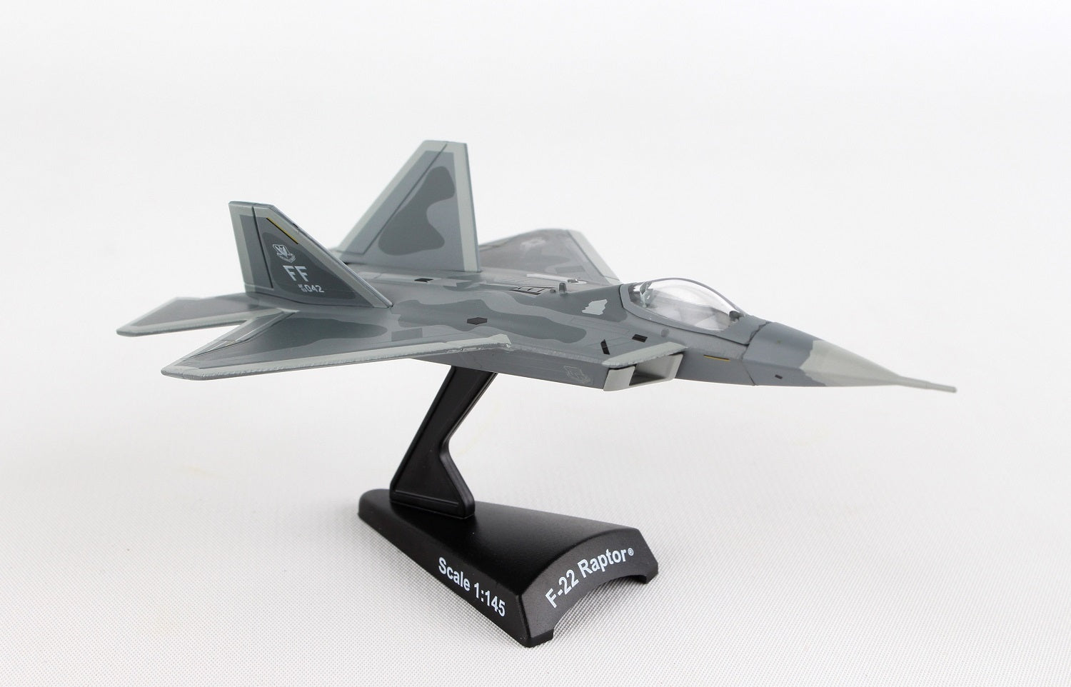 Lockheed Martin F-22 Raptor USAF 1/145 Scale Model By Daron Postage Stamp