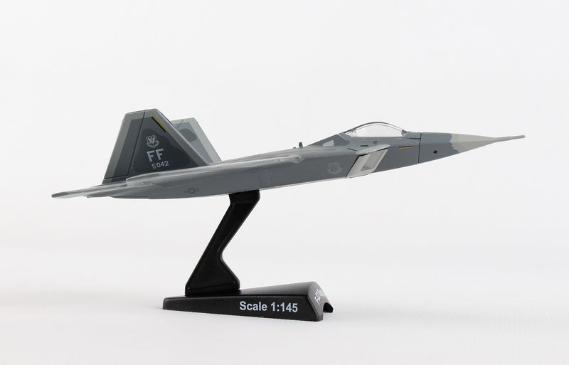 Lockheed Martin F-22 Raptor USAF 1/145 Scale Model By Daron Postage Stamp Right Side View