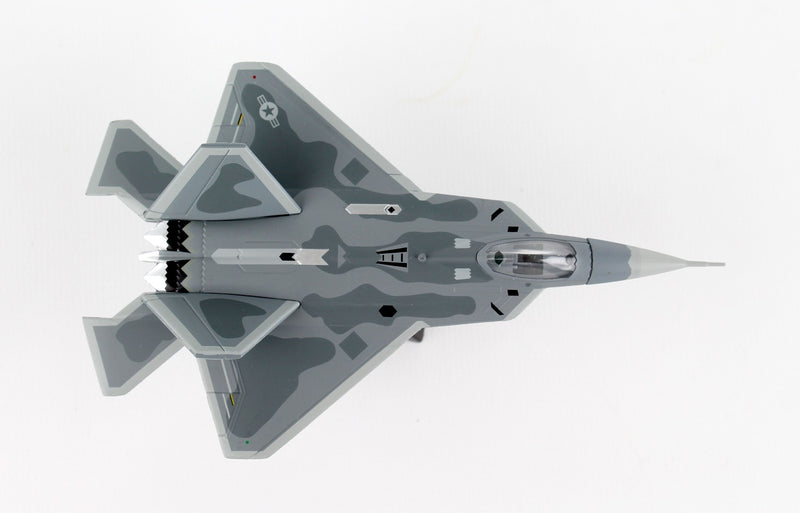 Lockheed Martin F-22 Raptor USAF 1/145 Scale Model By Daron Postage Stamp Top View