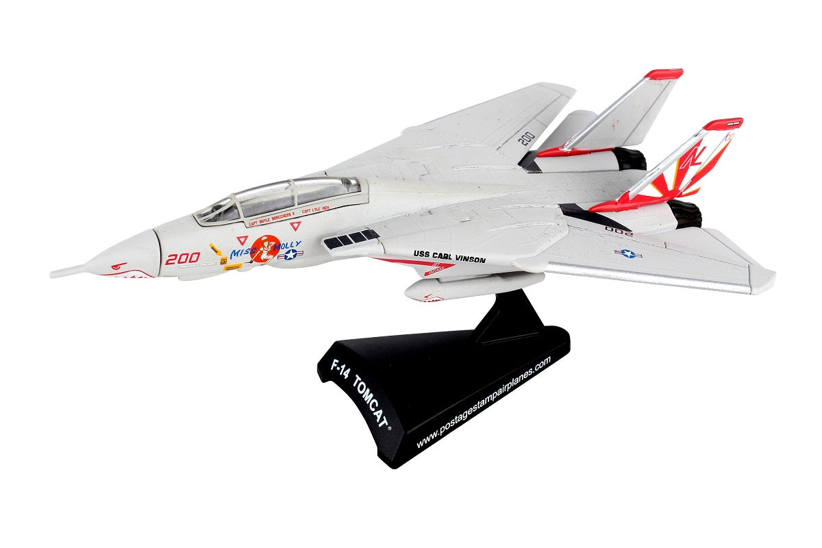 Grumman F-14 Tomcat “Miss Molly” 1/160 Scale Model By Daron Postage Stamp