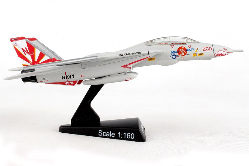 Grumman F-14 Tomcat “Miss Molly” 1/160 Scale Model By Daron Postage Stamp Right Side View