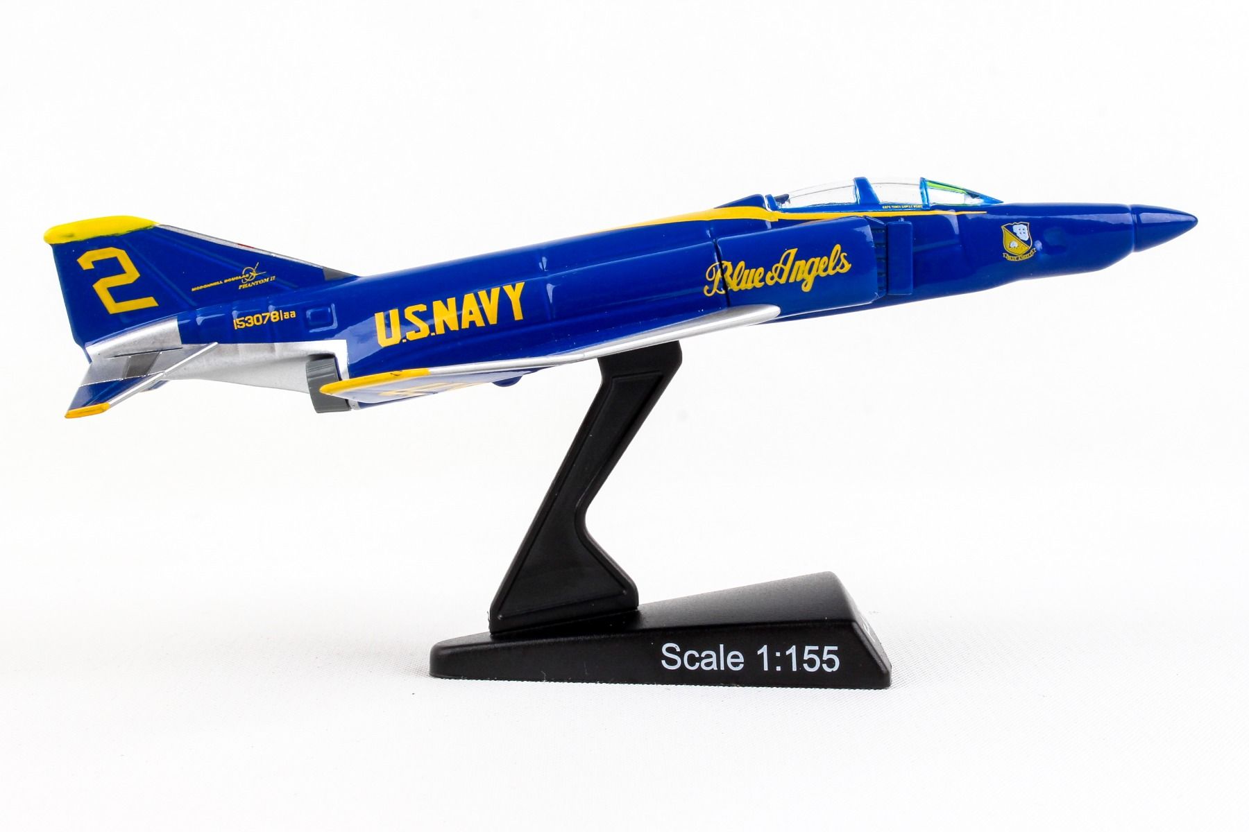 McDonnell Douglas F-4 Phantom II Blue Angels 1/155 Scale Model Right Side View