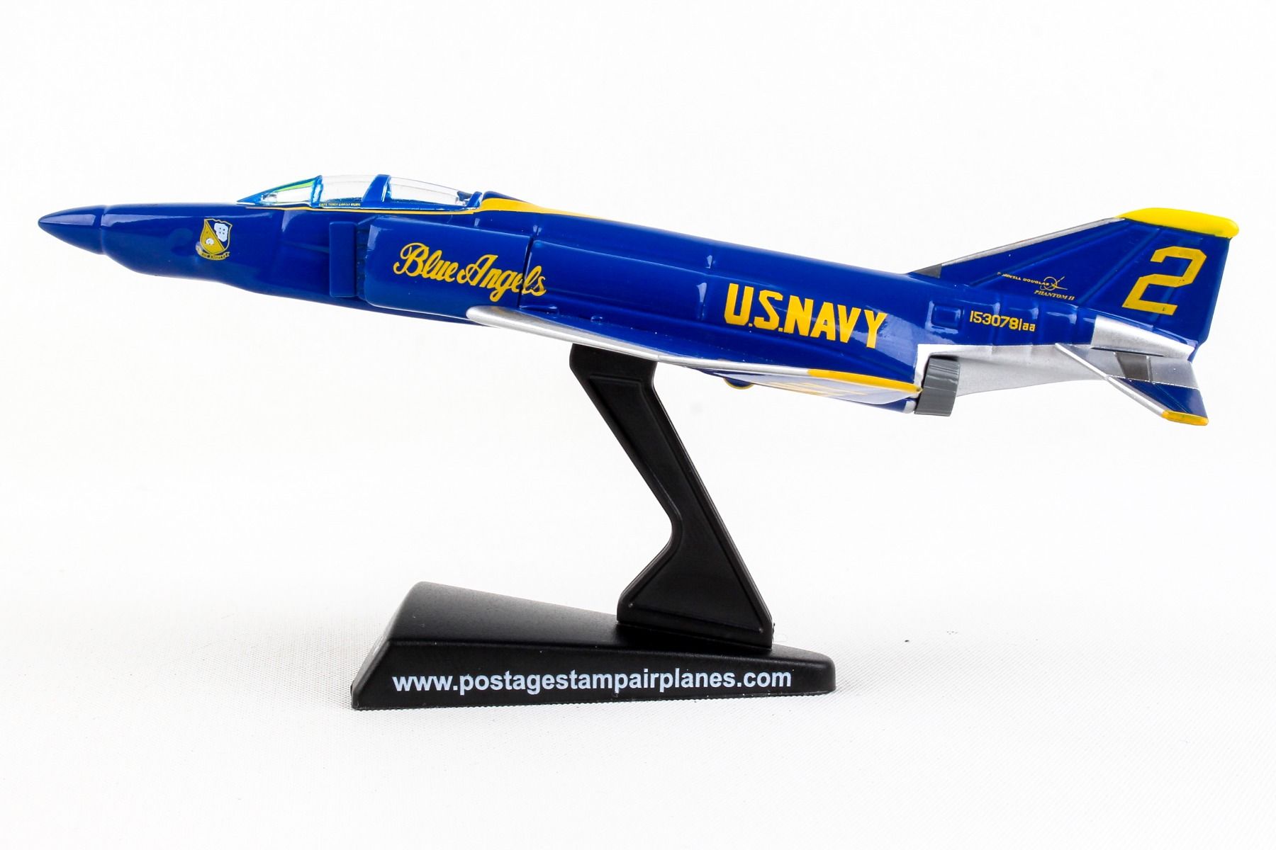 McDonnell Douglas F-4 Phantom II Blue Angels 1/155 Scale Model Left Side View