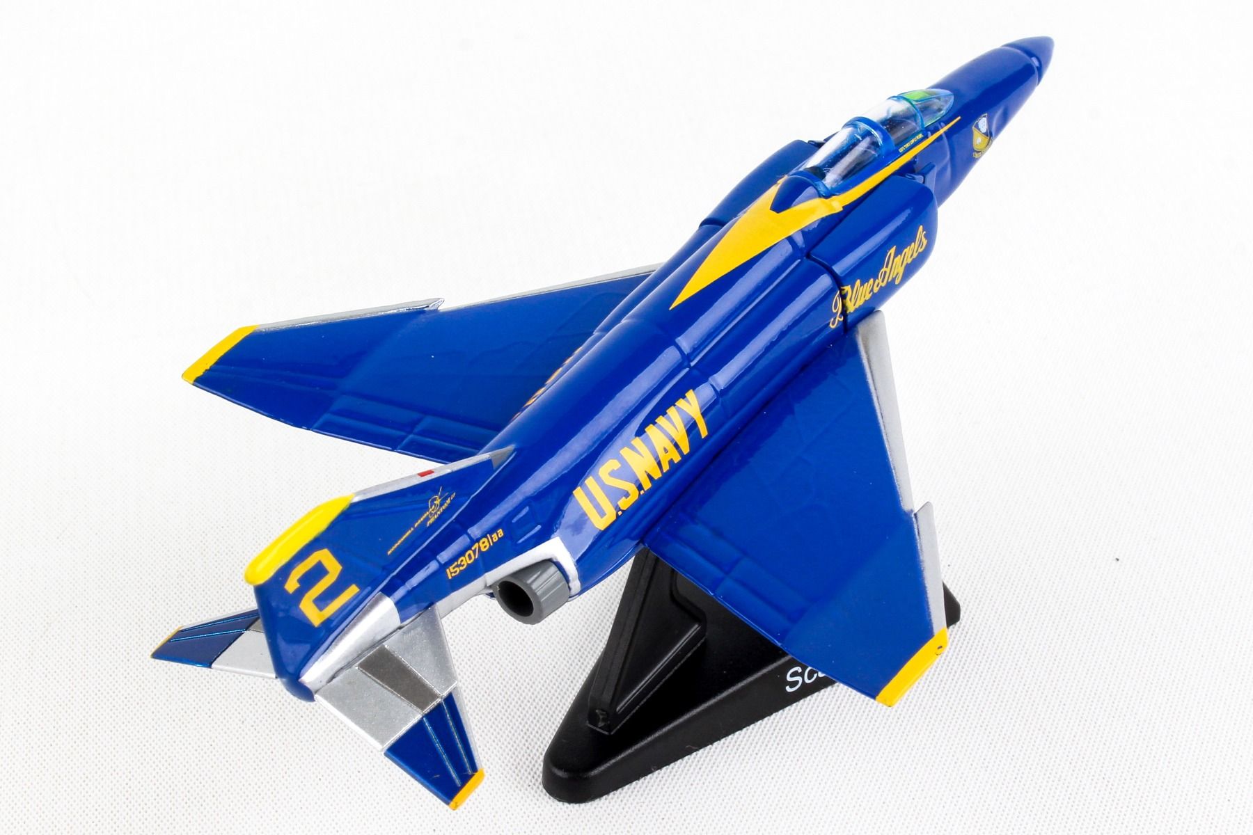 McDonnell Douglas F-4 Phantom II Blue Angels 1/155 Scale Model Right Rear View