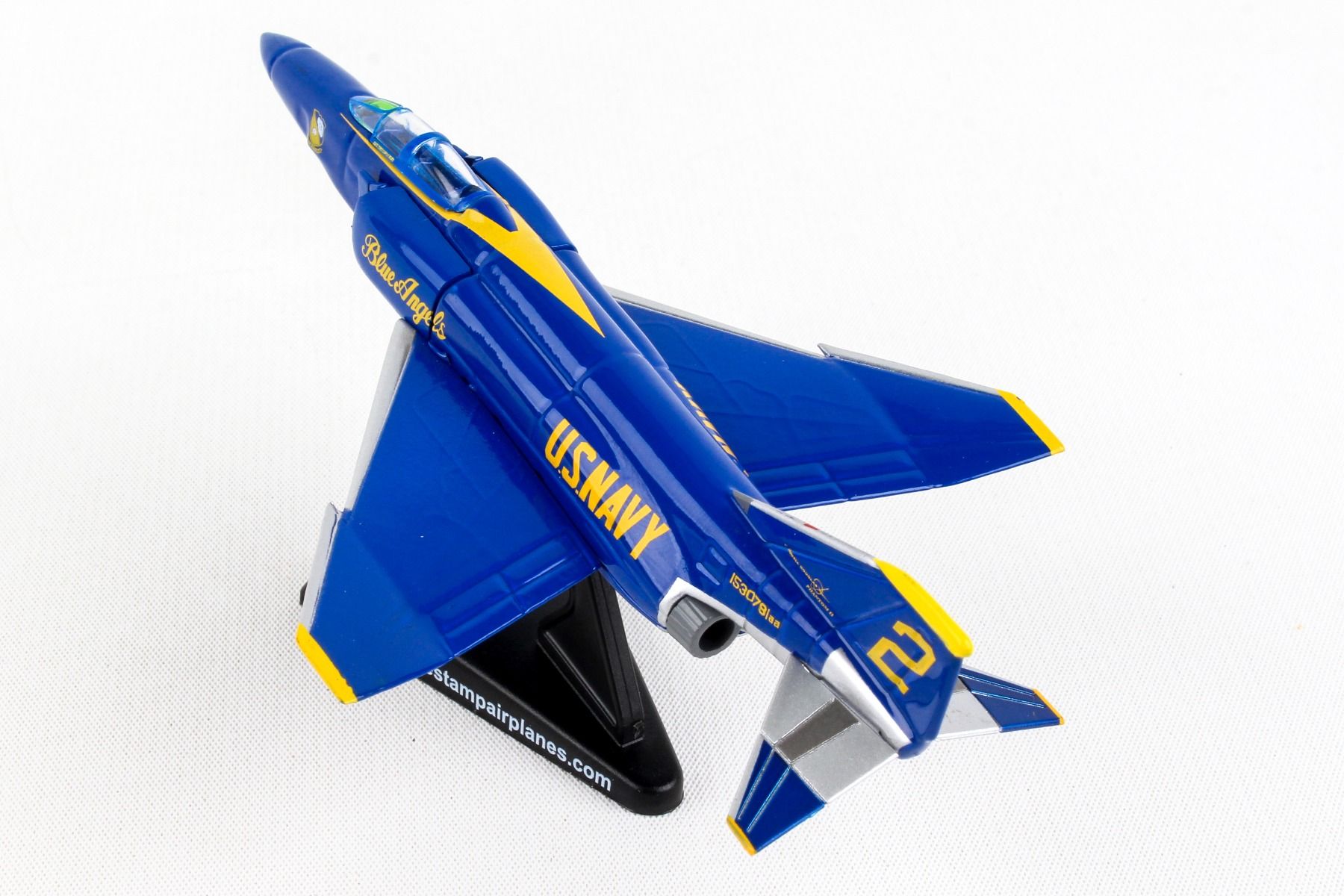 McDonnell Douglas F-4 Phantom II Blue Angels 1/155 Scale Model Left Rear View