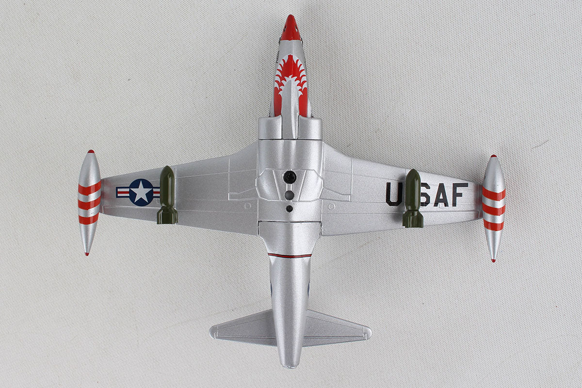 Lockheed F-80 Shooting Star 1:96 Scale Model By Daron Postage Stamp Bottom View