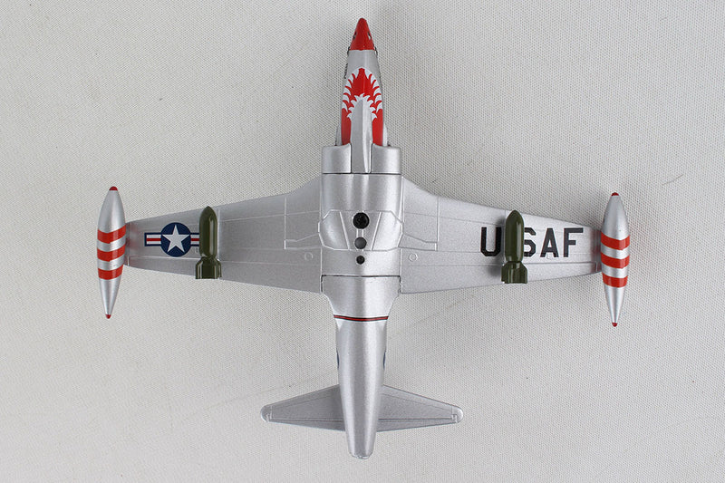 Lockheed F-80 Shooting Star 1:96 Scale Model By Daron Postage Stamp Bottom View