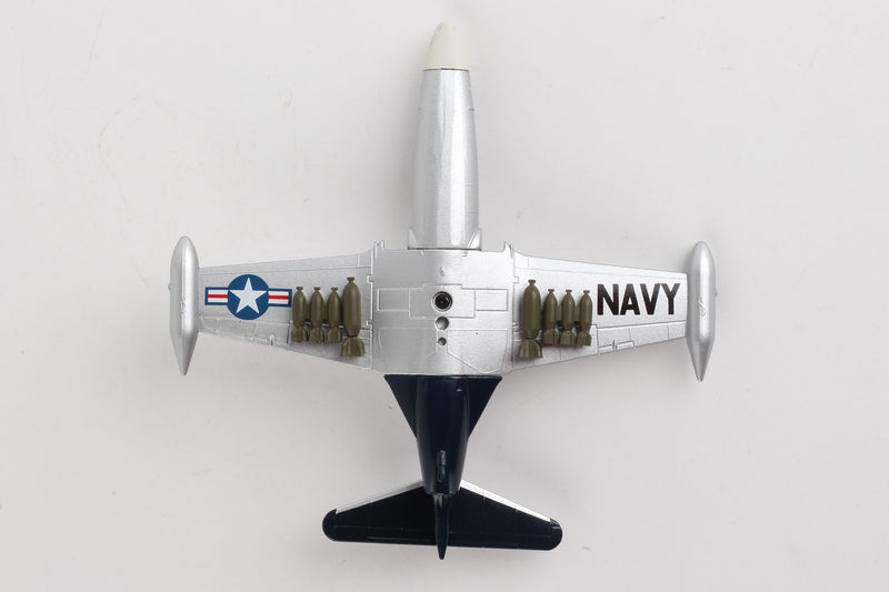 Grumman F9F Panther "The Blue Tail Fly",  1/100 Scale Model Bottom View