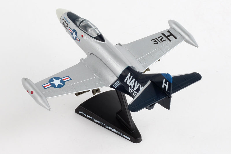 Grumman F9F Panther "The Blue Tail Fly",  1/100 Scale Model Left Rear View