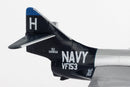 Grumman F9F Panther "The Blue Tail Fly",  1/100 Scale Model Tail Close Up