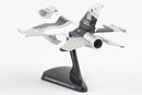 General Dynamics F-16 Fighting Falcon Arctic Camo 1:126 Scale Diecast Model Left Rear View