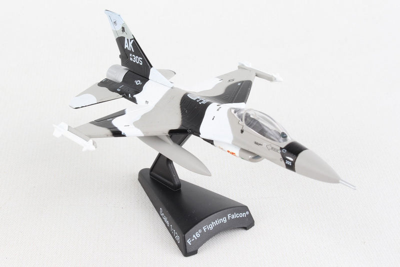General Dynamics F-16 Fighting Falcon Arctic Camo 1:126 Scale Diecast Model Right Front View