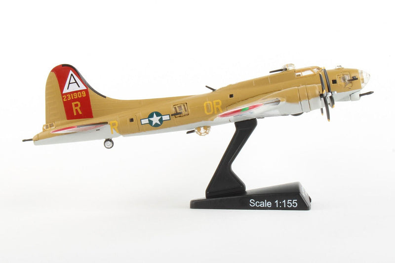 Boeing B-17G Flying Fortress “Nine-O-Nine” 1:155 Scale Model By Daron Postage Stamp Right Side View