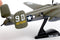 North American B-25J Mitchell “Briefing Time” 1:100 Scale Diecast Model Tail Detail