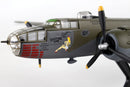 North American B-25J Mitchell “Briefing Time” 1:100 Scale Diecast Model Left Nose Detail