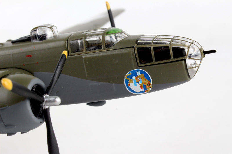 North American B-25J Mitchell “Briefing Time” 1:100 Scale Diecast Model Right Nose Detail