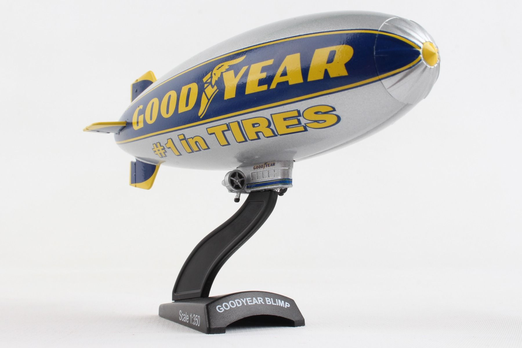 Goodyear Blimp, 1:350 Scale Diecast Model Right Front View From Below