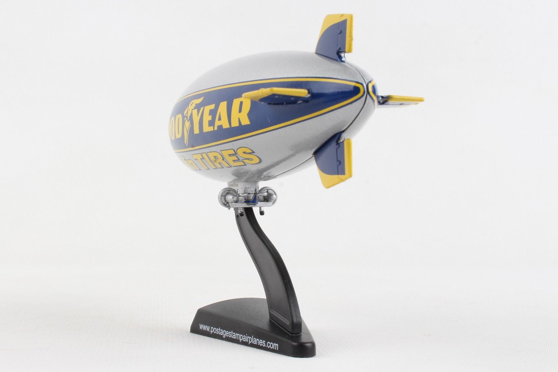 Goodyear Blimp, 1:350 Scale Diecast Model Left Rear View