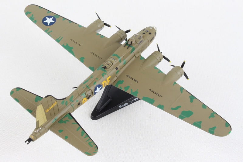 Boeing B-17F Flying Fortress “Memphis Belle” 1:155 Scale Diecast Model Right Rear View