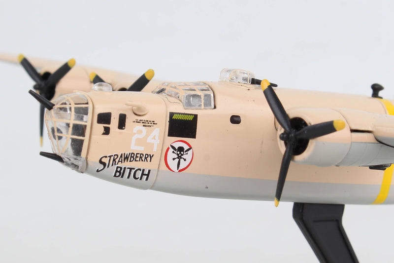 Consolidated B-24D “Strawberry Bitch” 1/163 Scale Diecast Model Left Side Nose Close Up