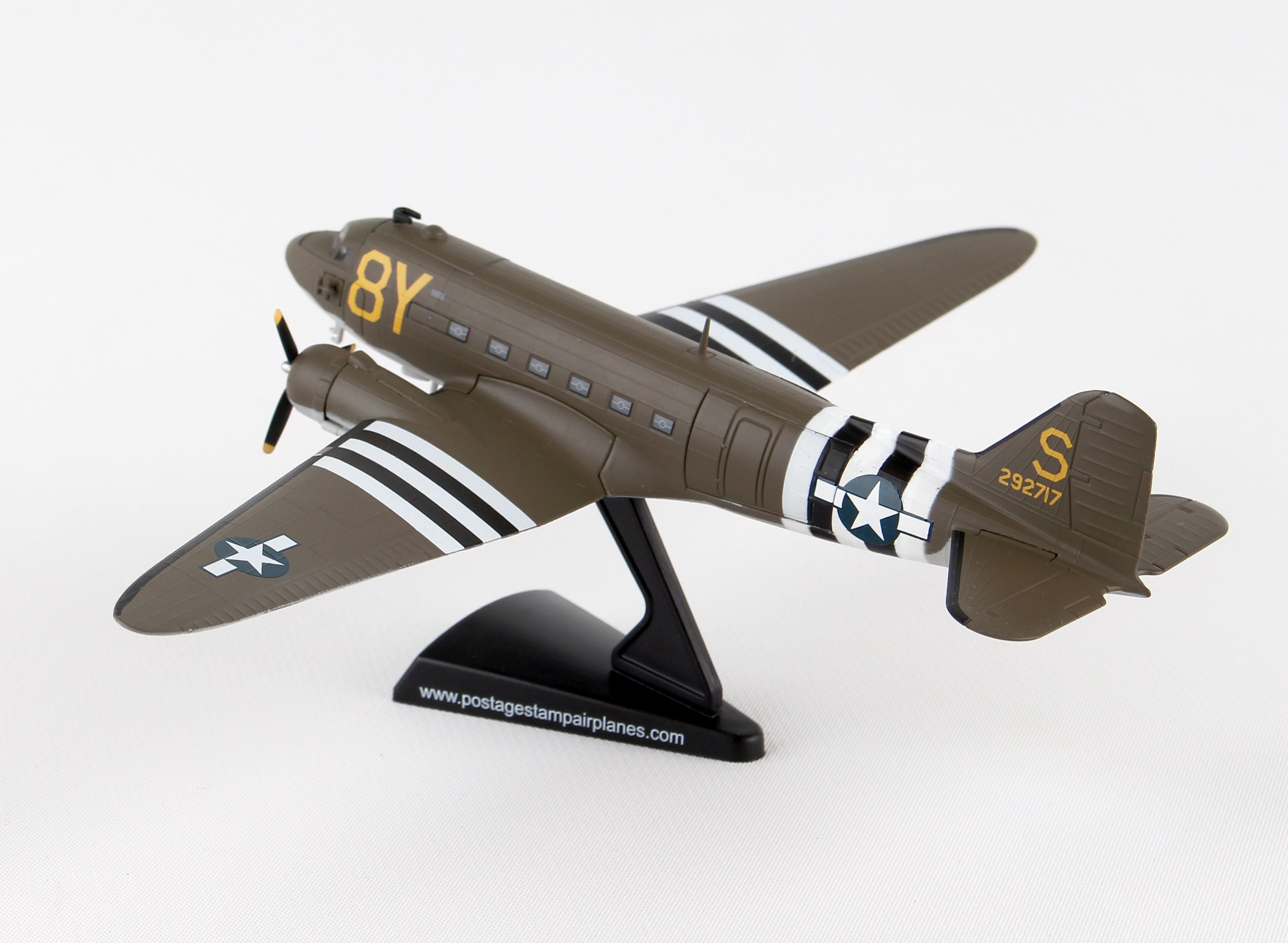 Douglas C-47 Skytrain “Stoy Hora” 1/144 Scale Model Left Rear View