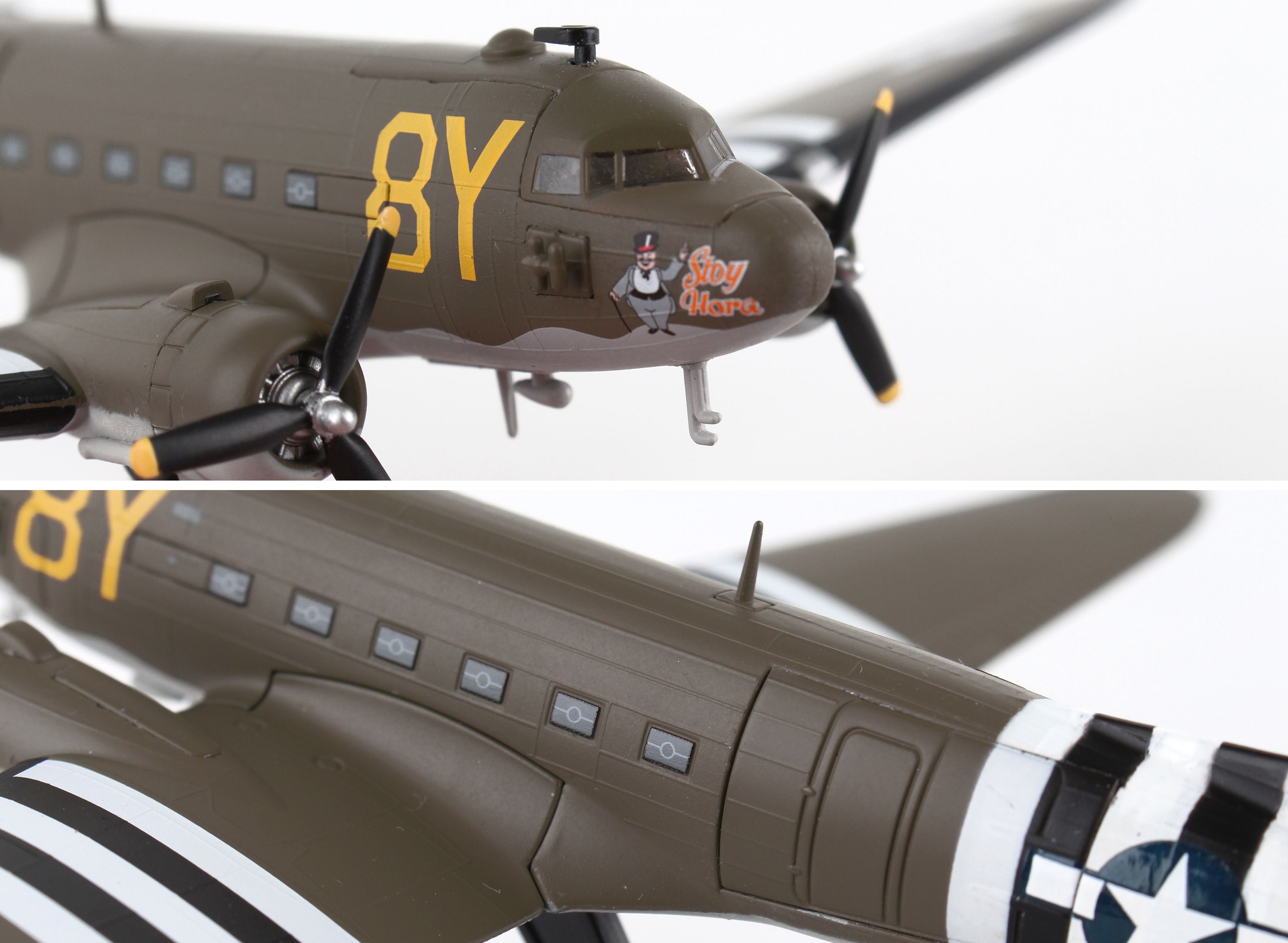 Douglas C-47 Skytrain “Stoy Hora” 1/144 Scale Model Close Ups