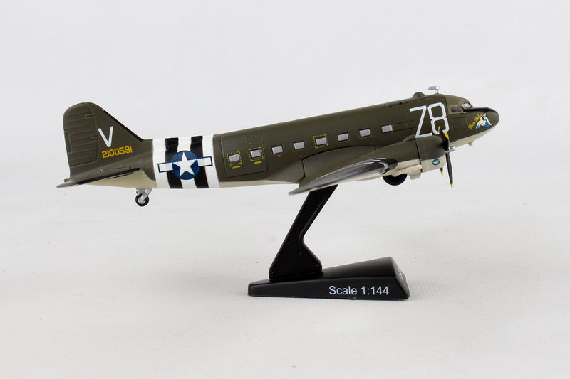 Douglas C-47 Skytrain “Tico Belle” 1/144 Scale Model Right Side View
