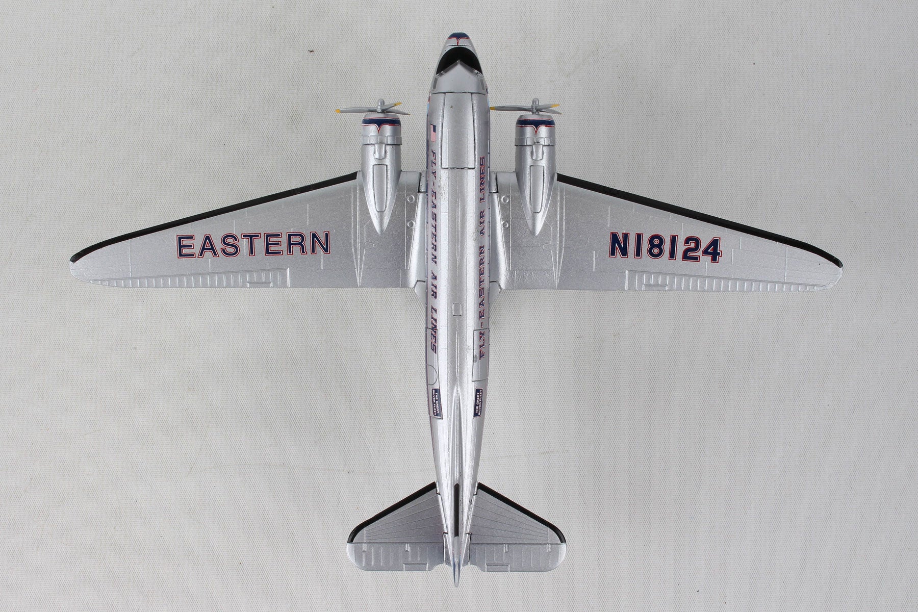 Douglas DC-3 Eastern Airlines, 1/144 Scale Model Top View