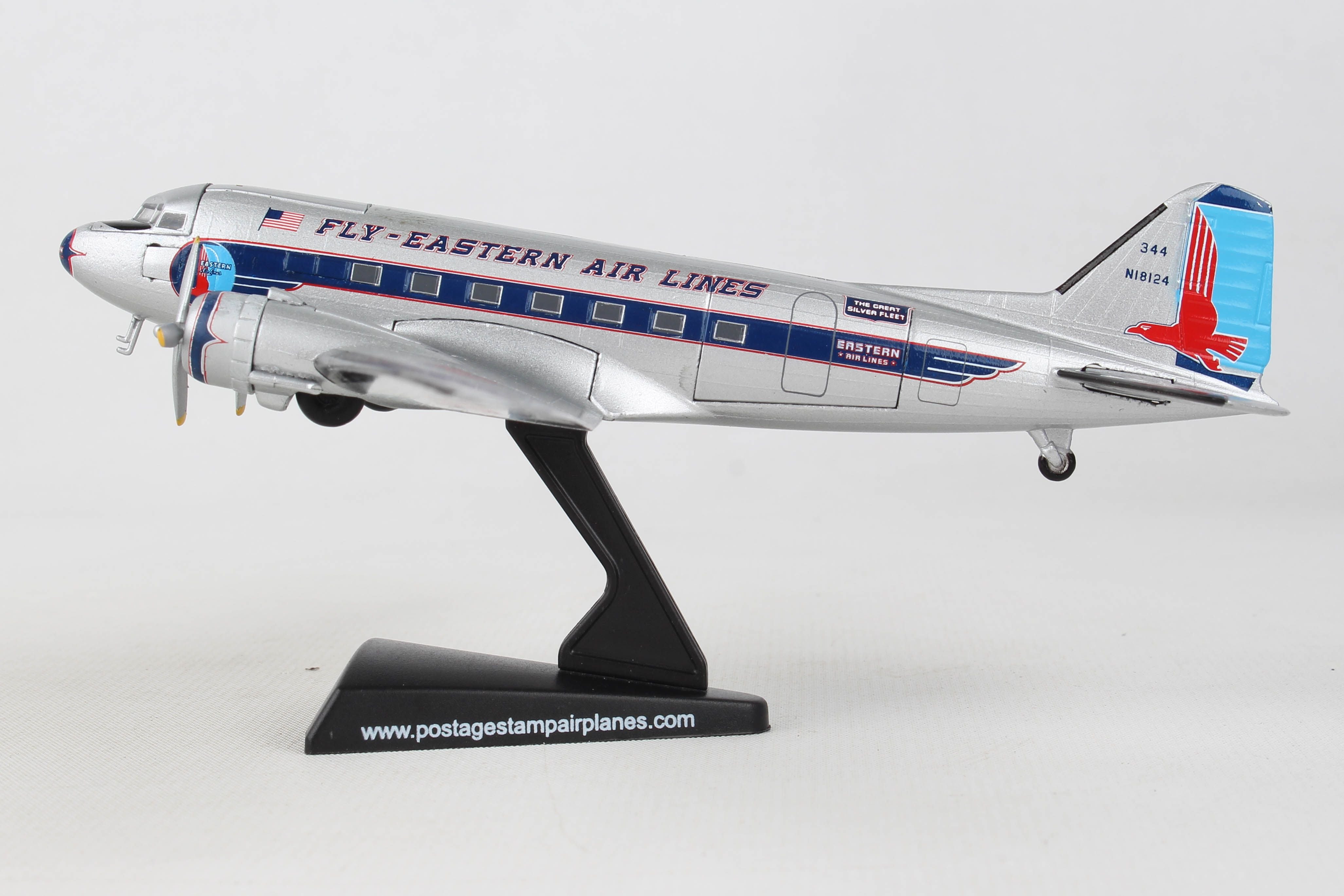 Douglas DC-3 Eastern Airlines, 1/144 Scale Model Left Side View