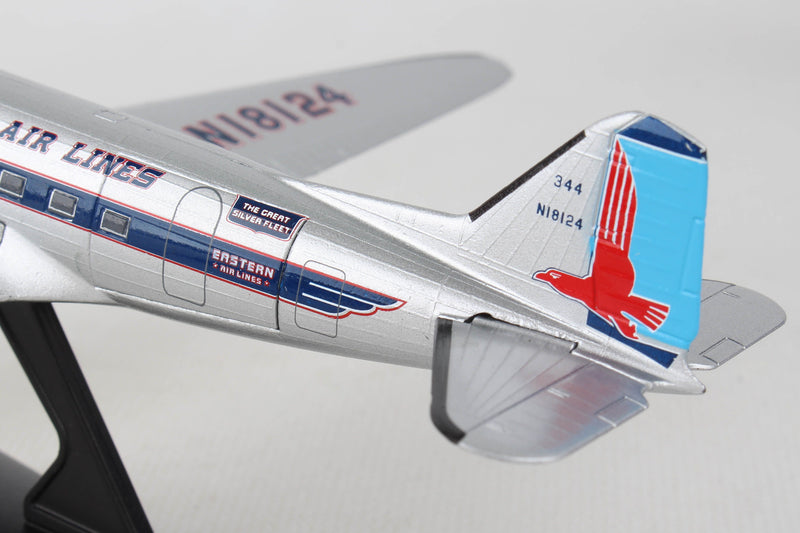 Douglas DC-3 Eastern Airlines, 1/144 Scale Model Left Side Tail Close Up