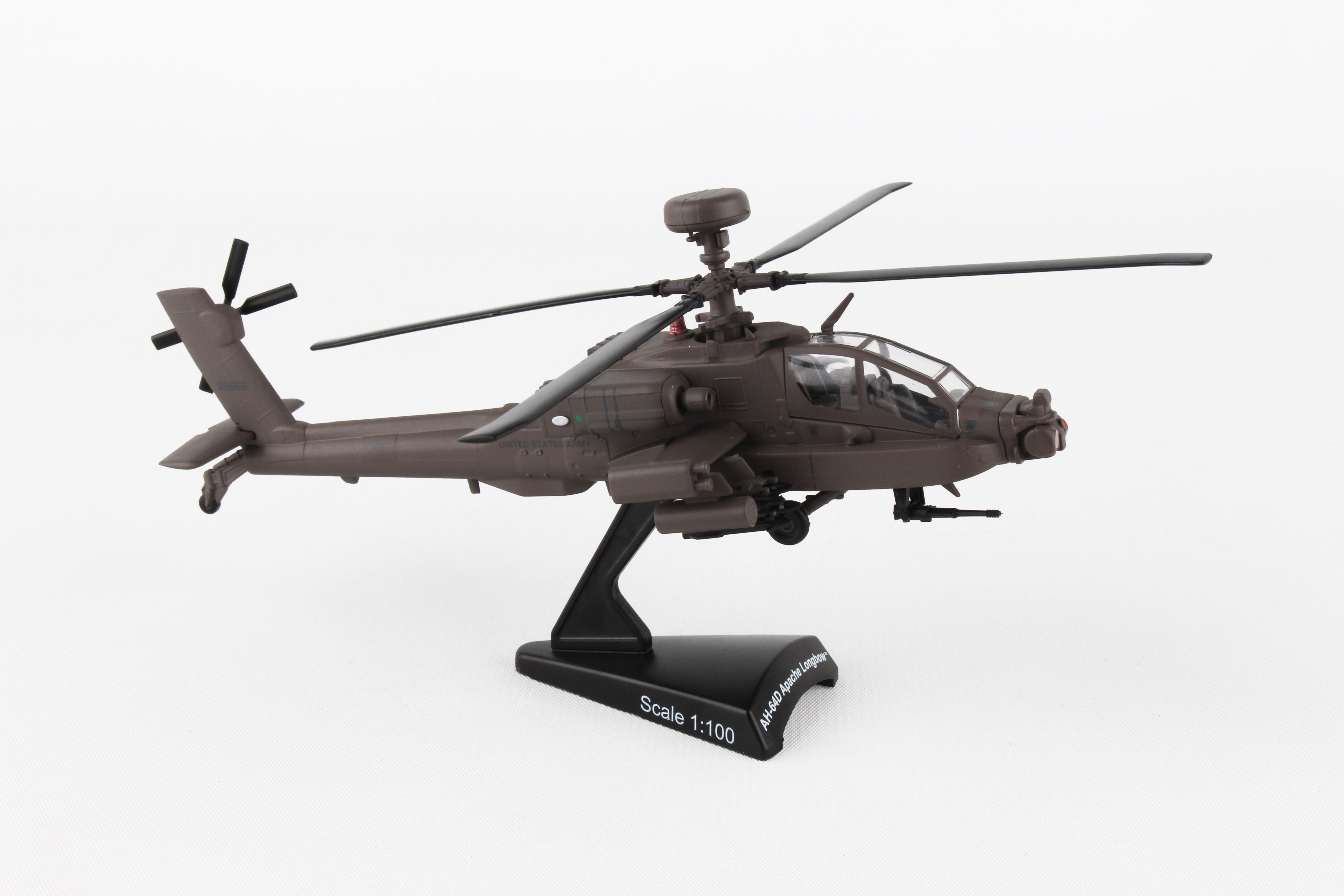 Boeing AH-64D Apache, 1:100 Scale Model Right Front View